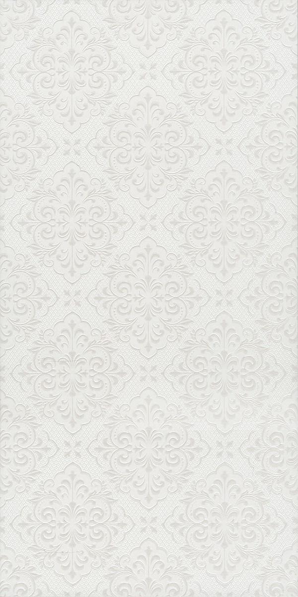 Флориан белый матовый структура обрезной 30x60