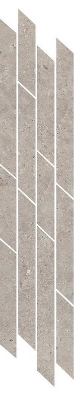 Декор Риккарди мозаичный серый светлый матовый 9.8x46.8