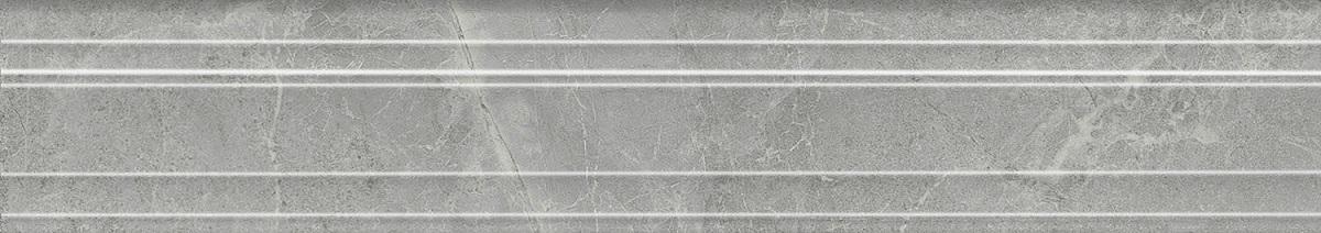 Бордюр Багет Риальто дымчатый глянцевый обрезной 40x7,3