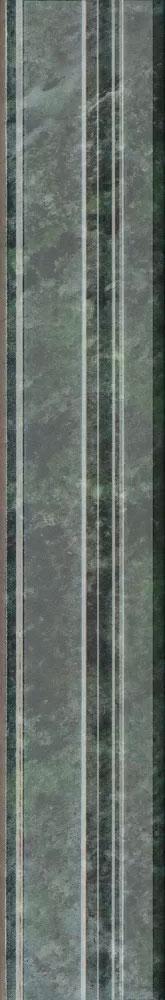 Бордюр Серенада зелёный глянцевый обрезной 5х30