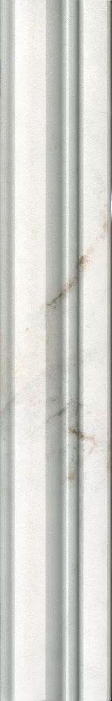 Бордюр Багет Серенада белый глянцевый обрезной 5х30