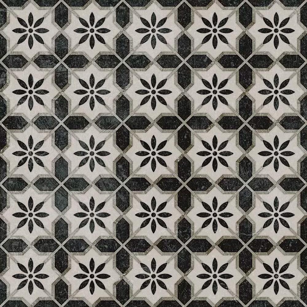 Декор Фреджио 1 черно-белый|20x20