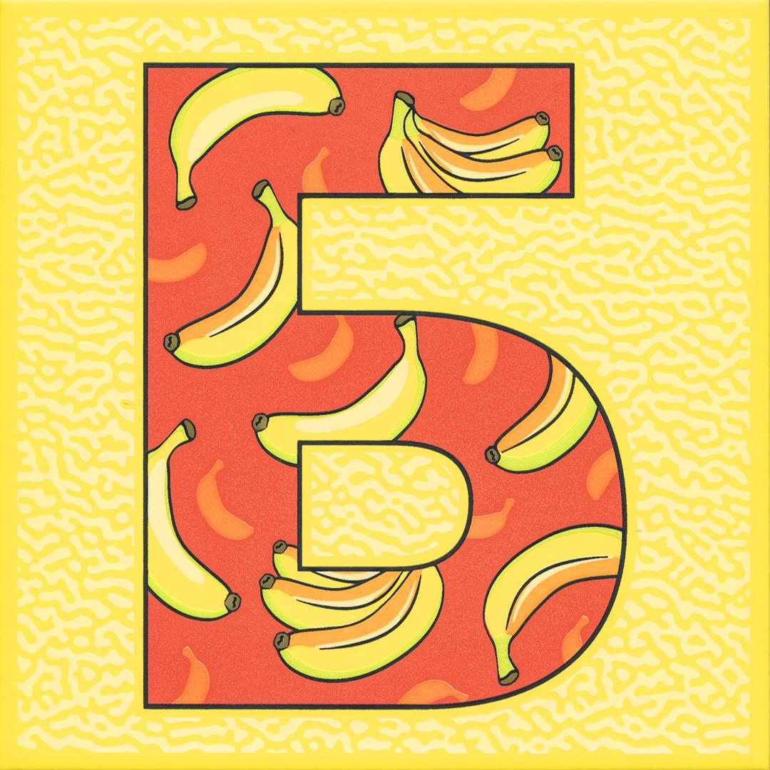 Декор Сад-огород Банан матовый ZZ 20x20