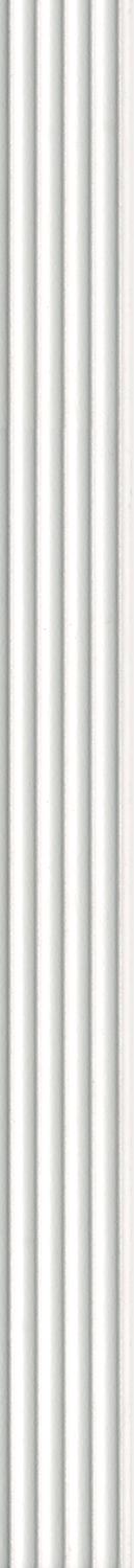 Бордюр Спига белый структура XX|40x3,4