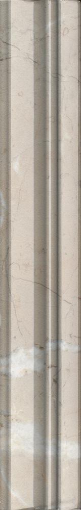 Бордюр Серенада бежевый тёмный глянцевый обрезной 5х30