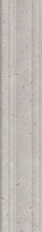 Бордюр Риккарди серый светлый матовый структура обрезной 7.3x40