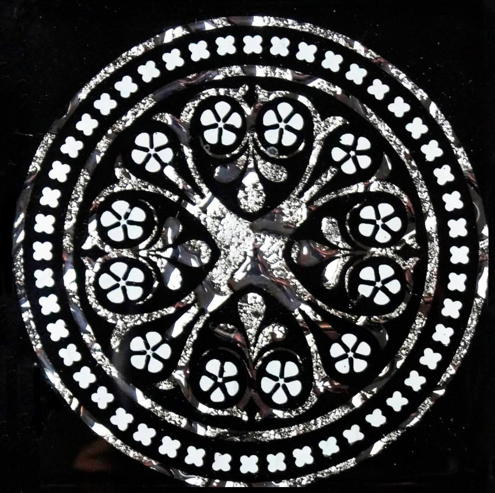 Вставка напольная "Диадема"  платина|6,6х6,6