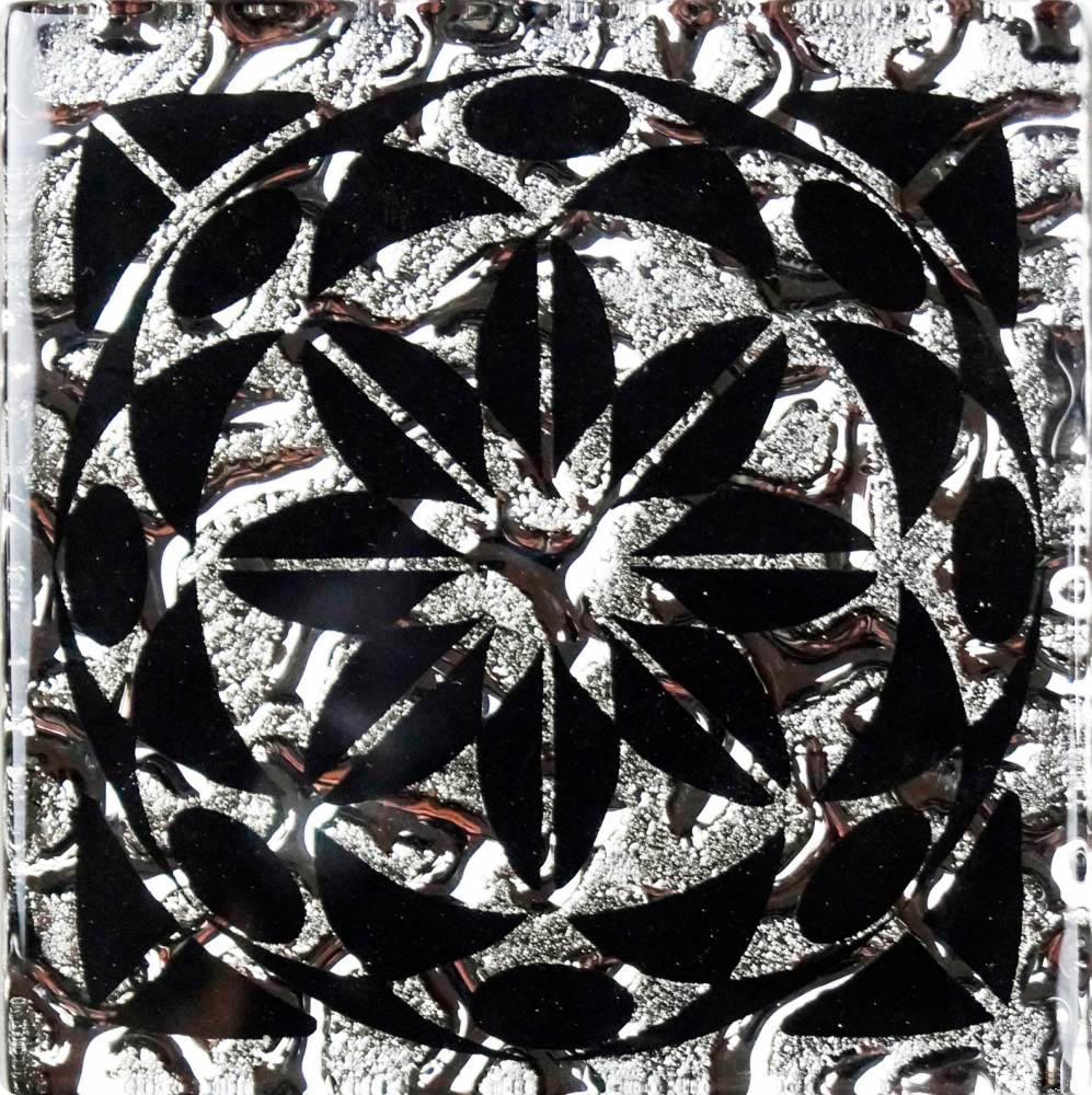 Вставка напольная "Лиано" платина|6,6х6,6