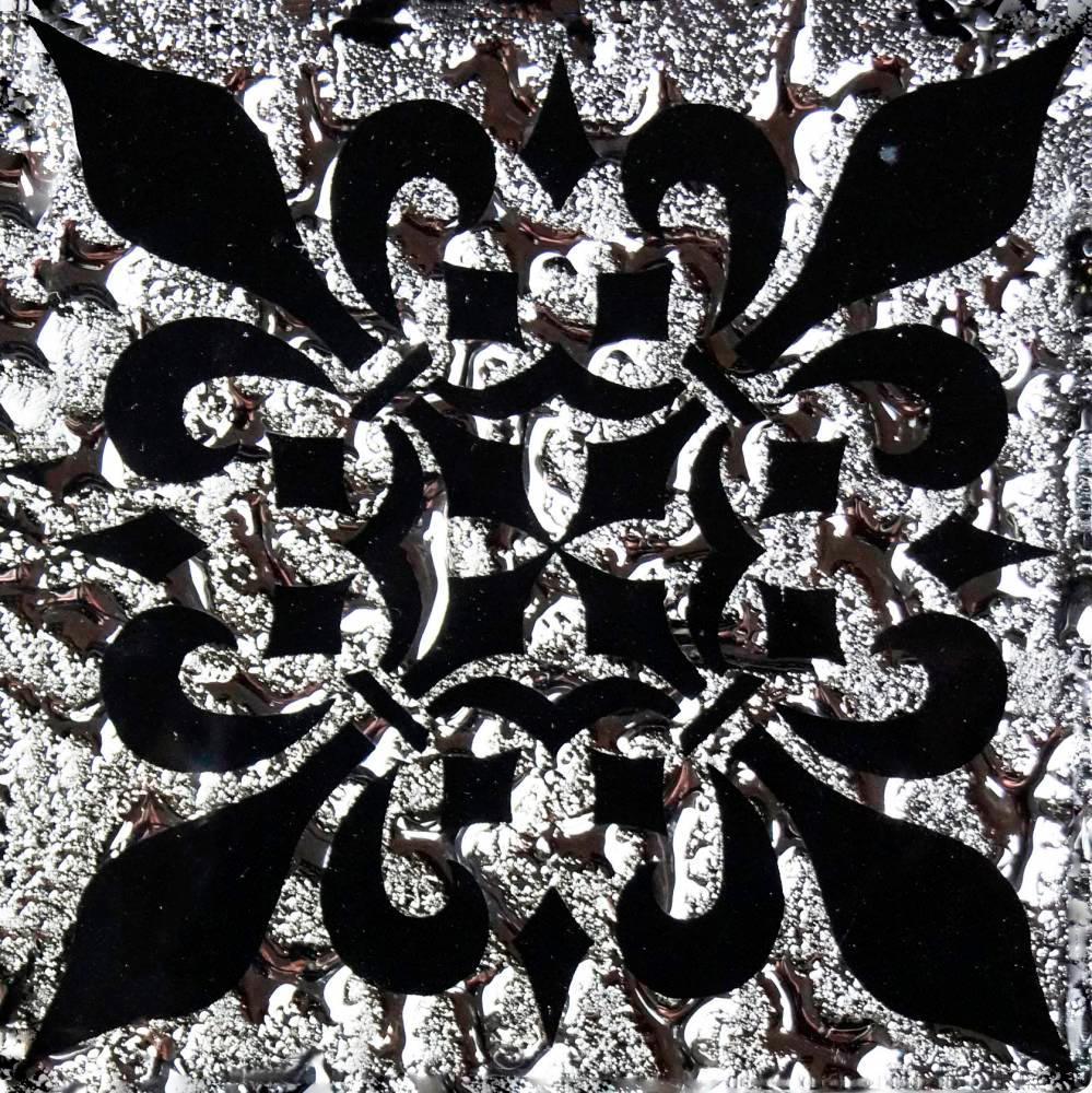 Вставка напольная "Мальта" платина|8х8