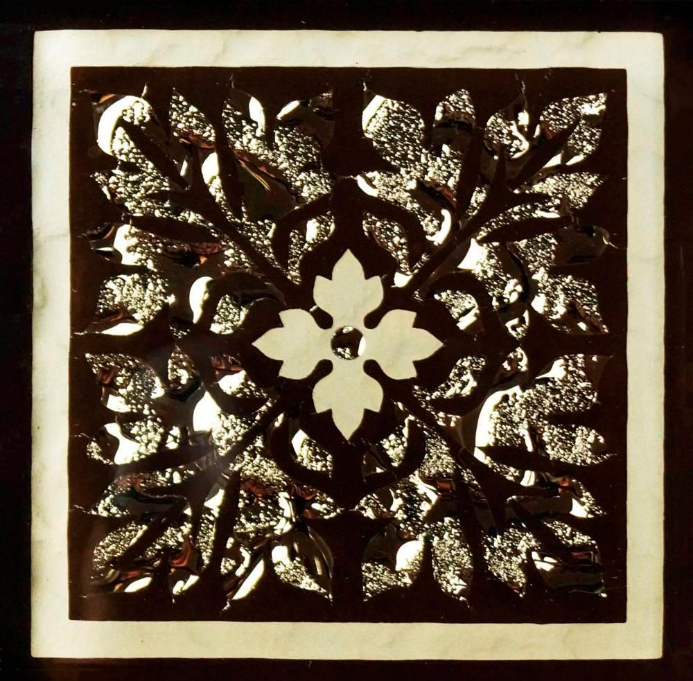 Вставка напольная ИСИДА золото |6,6х6,6