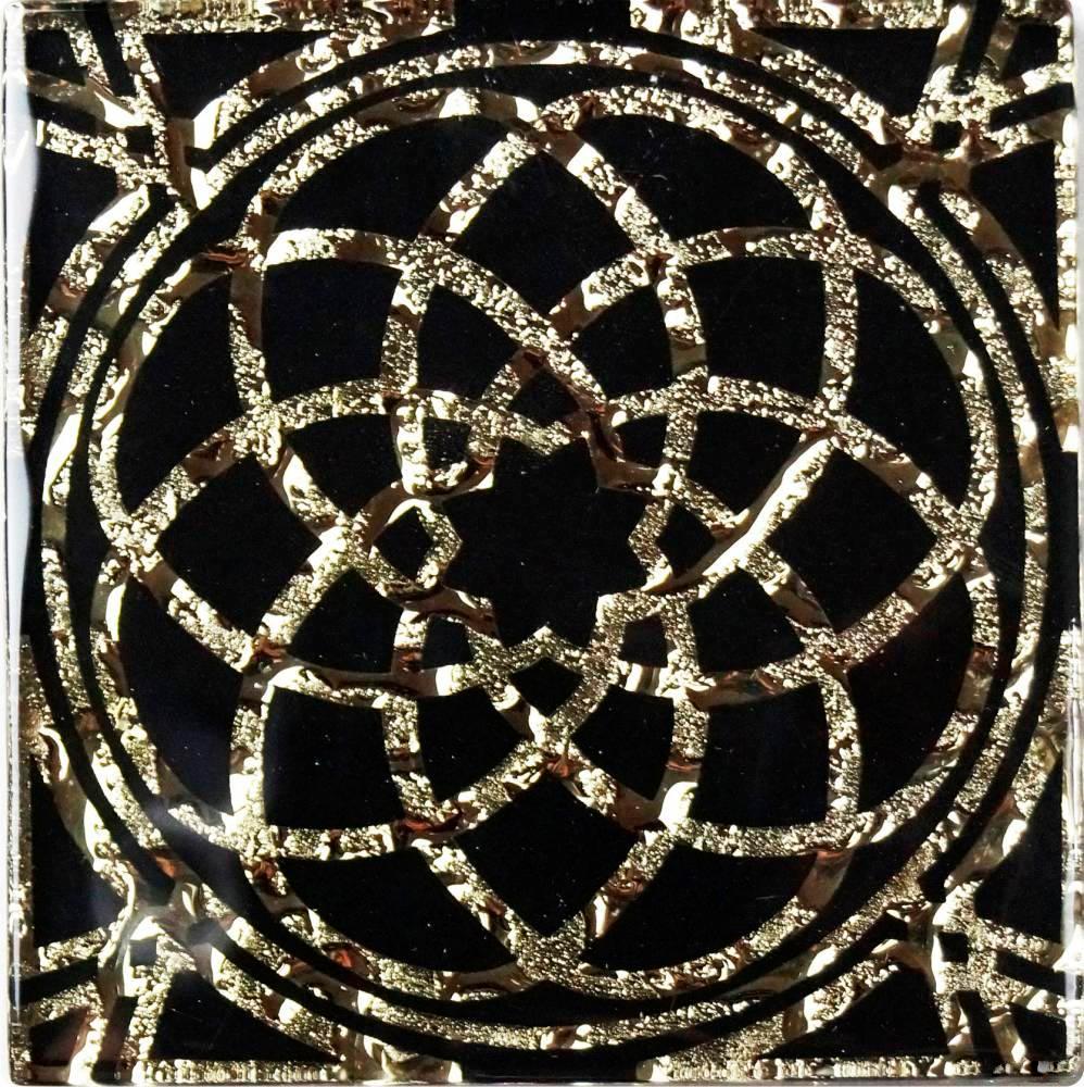 Вставка напольная "Фортуна" золото|8х8