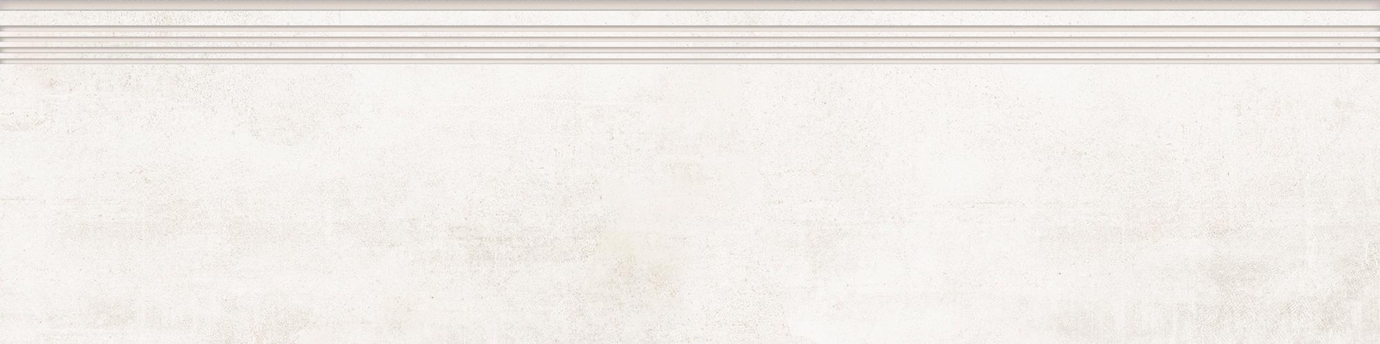 Ступень Beton 1104 белый матовый ZZ 29.4x120