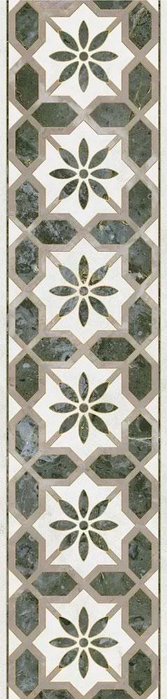 Бордюр Серенада 6 глянцевый обрезной 7.2x30