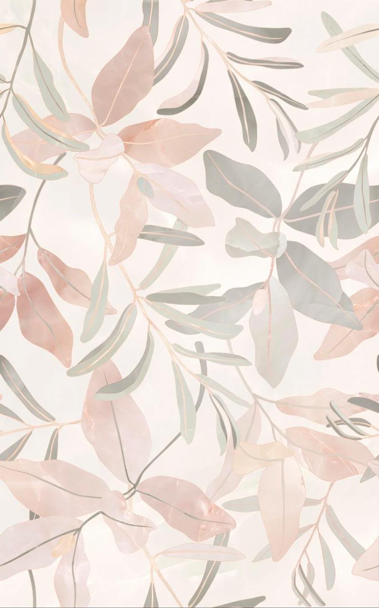 Флора беж декор 01 ZZ 25x40