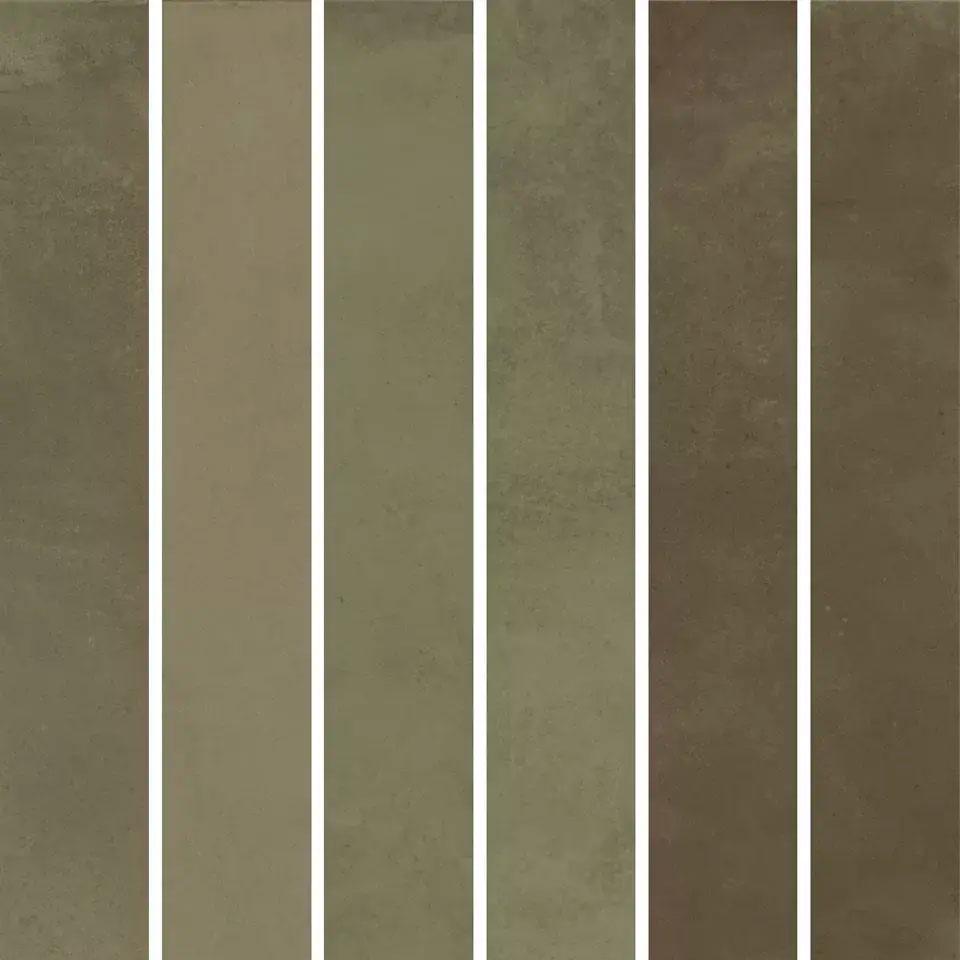 Декор Фес мозаичный зелёный глянцевый 15x15x0,77