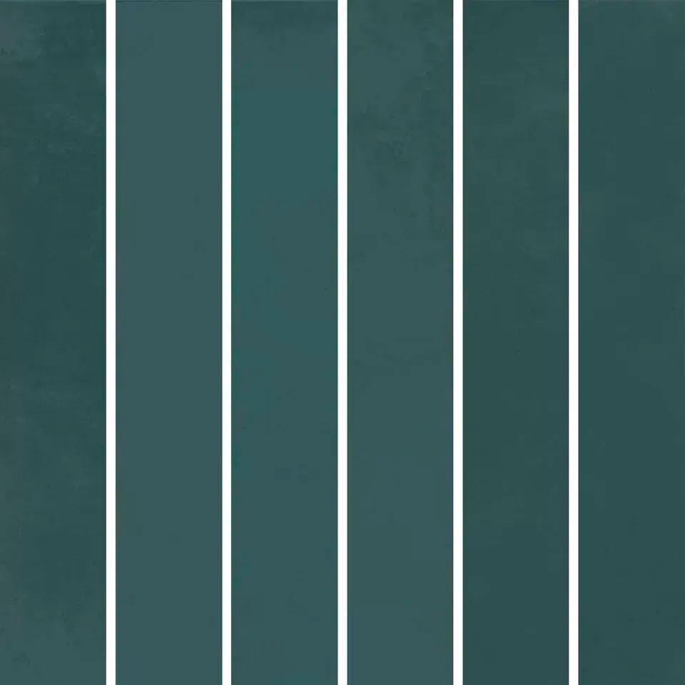 Декор Фес мозаичный бирюзовый тёмный глянцевый 15x15x0,77