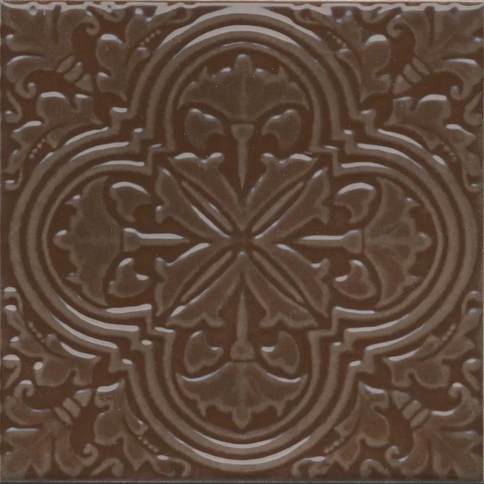 Декор Фес коричневый глянцевый 15x15x0,77