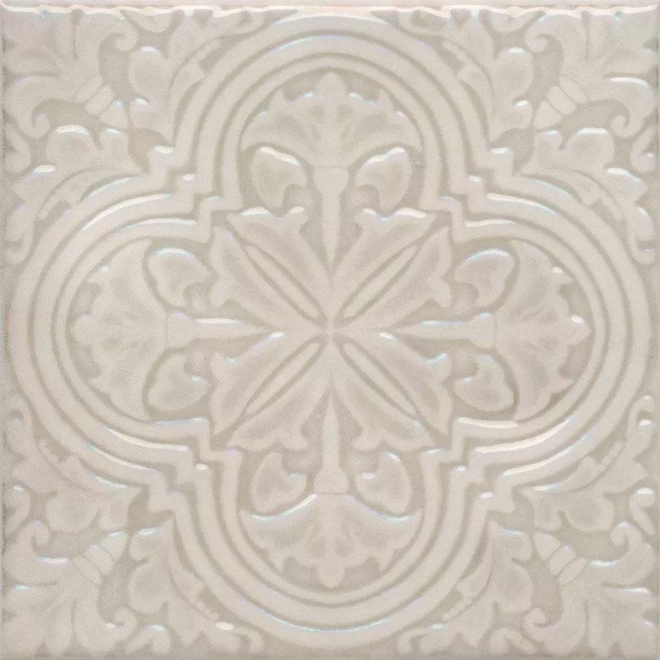 Декор Фес бежевый светлый глянцевый 15x15x0,77