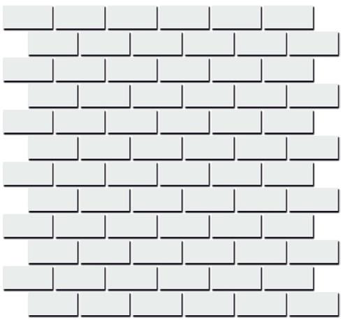 Декор Турнон белый мозаичный матовый|30x32