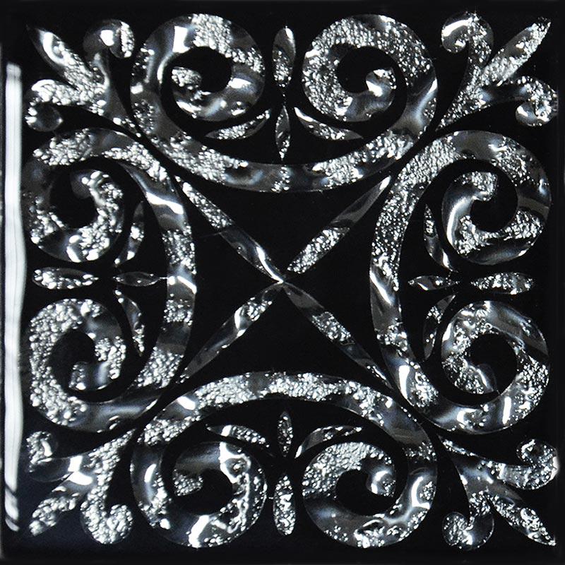 Вставка напольная "Классик" платина|6.6х6.6