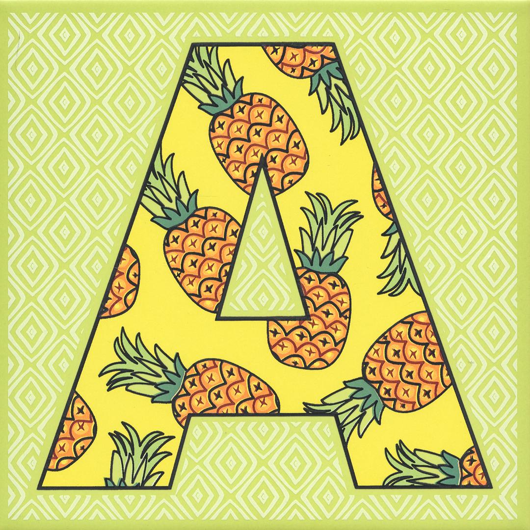 Декор Сад-огород Ананас матовый ZZ 20x20