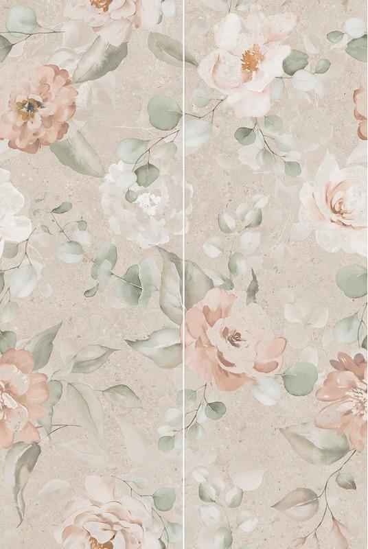 Панно Риккарди 2 бежевый матовый обрезной 80x120