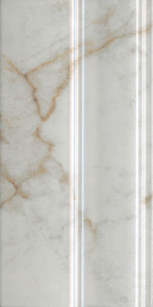 Плинтус Серенада белый глянцевый обрезной 15x30