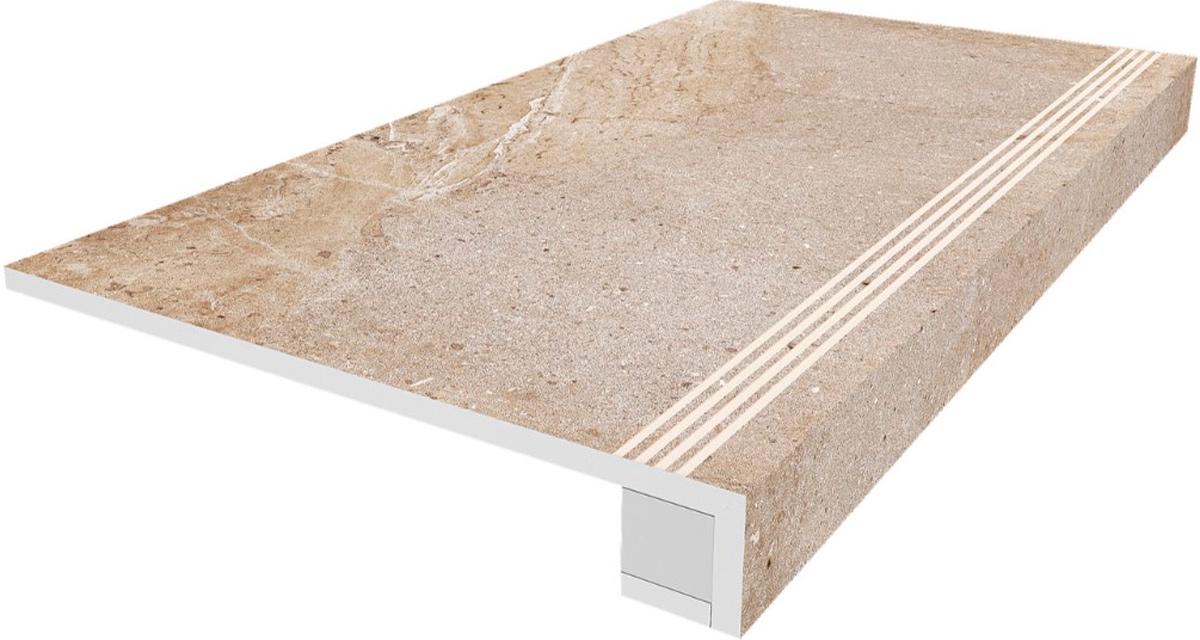 Ступень Kailas KA03  light brown неполир.(с насечками) 30x120