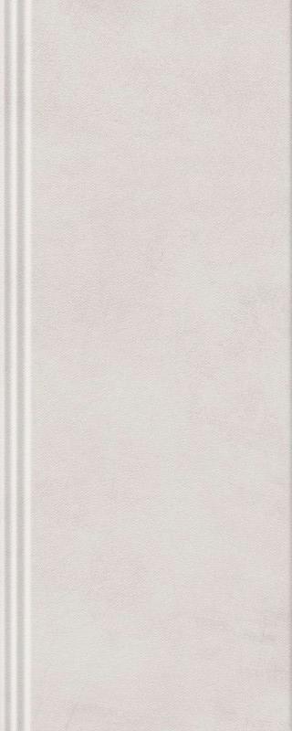 Плинтус Чементо серый светлый матовый обрезной 12x30