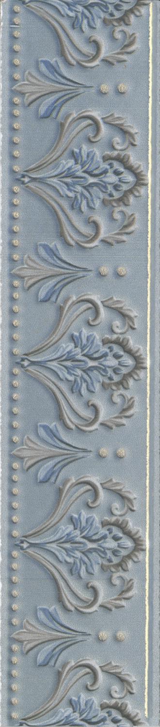 Бордюр Фару голубой матовый обрезной ХХ |25х5,5