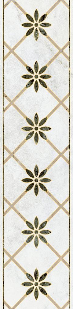 Бордюр Серенада 4 глянцевый обрезной 7.2x30