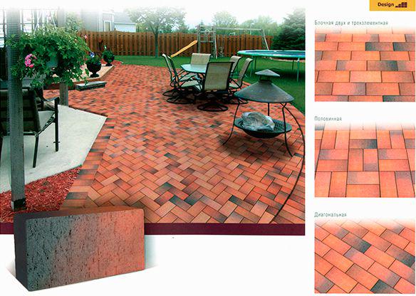 Брусчатка "Глазго",темно-красный флэшинг XX |20x10x5