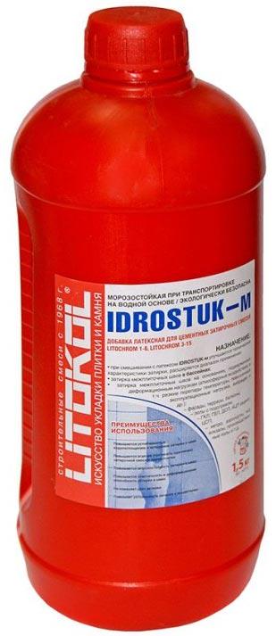 IDROSTUK - м 1,5 кг Латексная добавка для затирок;