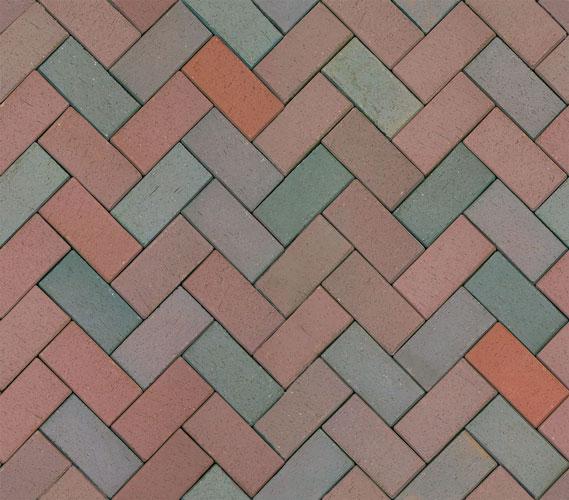 Кирпич трот. Red-marron flashed Klinker XX |20х10х5