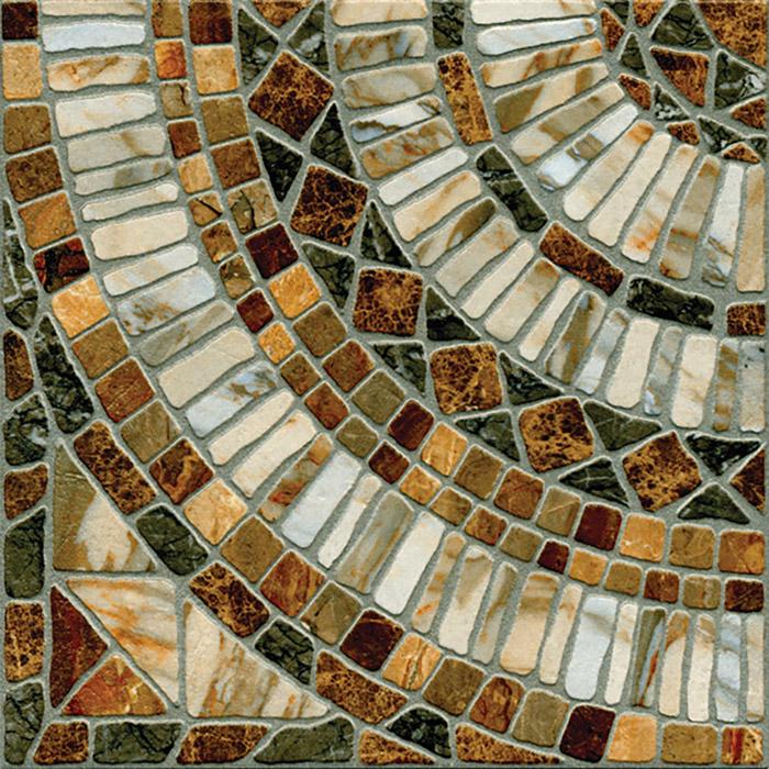 Керамогранит Мюнхен Объемный штамп коричневый l33х33