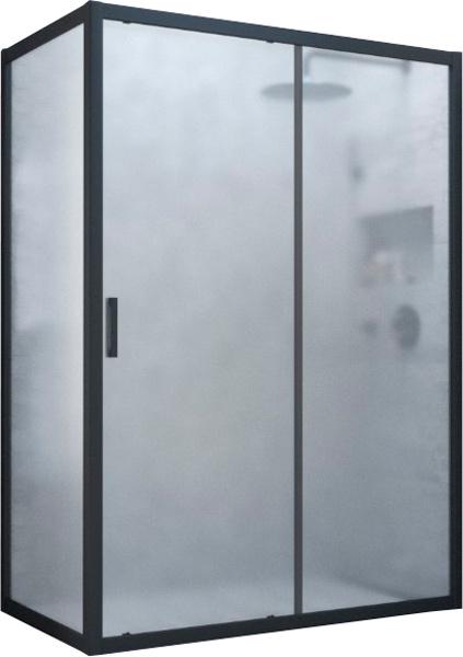 Душевое ограждение ZP+ZPV NOVO, 140x100x1900 мм, профиль матовый хром, стекло сатин ZZ