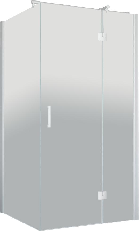 Душевой уголок AFP-Fis 110*100 07 01 R профиль матовый хром стекло прозрачное/ ПРАВЫЙ ZZ