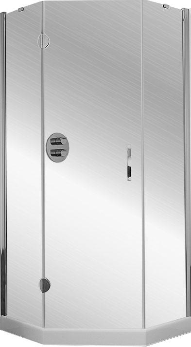 Душевое ограждение AFA-PEN TUR NOVO 120x100 08 01 схема 730-1 профиль хром глянцевый стекло прозрачное, схема 730-1, BriteGuard ZZ