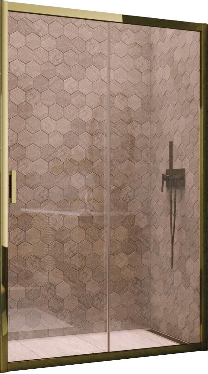 Душевое ограждение ZA 120x120x200 см, двери раздвижные, профиль бронза, стекло бронза, покрытие BriteGuard,  ZZ