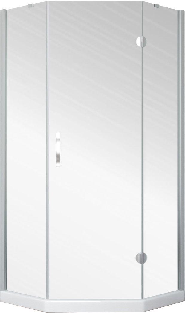 Душевое ограждение AFA-PEN TUR NOVO 111x100 08 01 схема 1978профиль хром глянцевый стекло прозрачное, BriteGuard ZZ