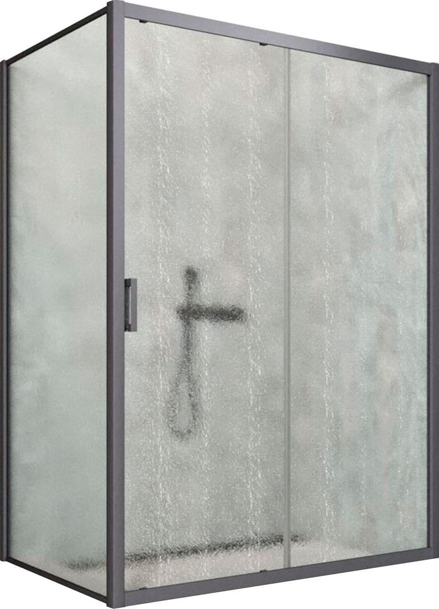 Душевое ограждение ZP+ZPV, 180х80х200 см, профиль GunMetal, стекло шиншилла , ZZ