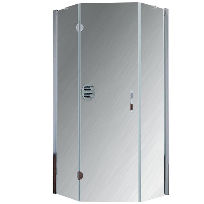 Душевое ограждение AFA-PEN TUR NOVO 88х88 08 01, профиль - хром глянцевый, стекло 6 мм - прозрачное, высота 2000 мм, схема 421 ZZ