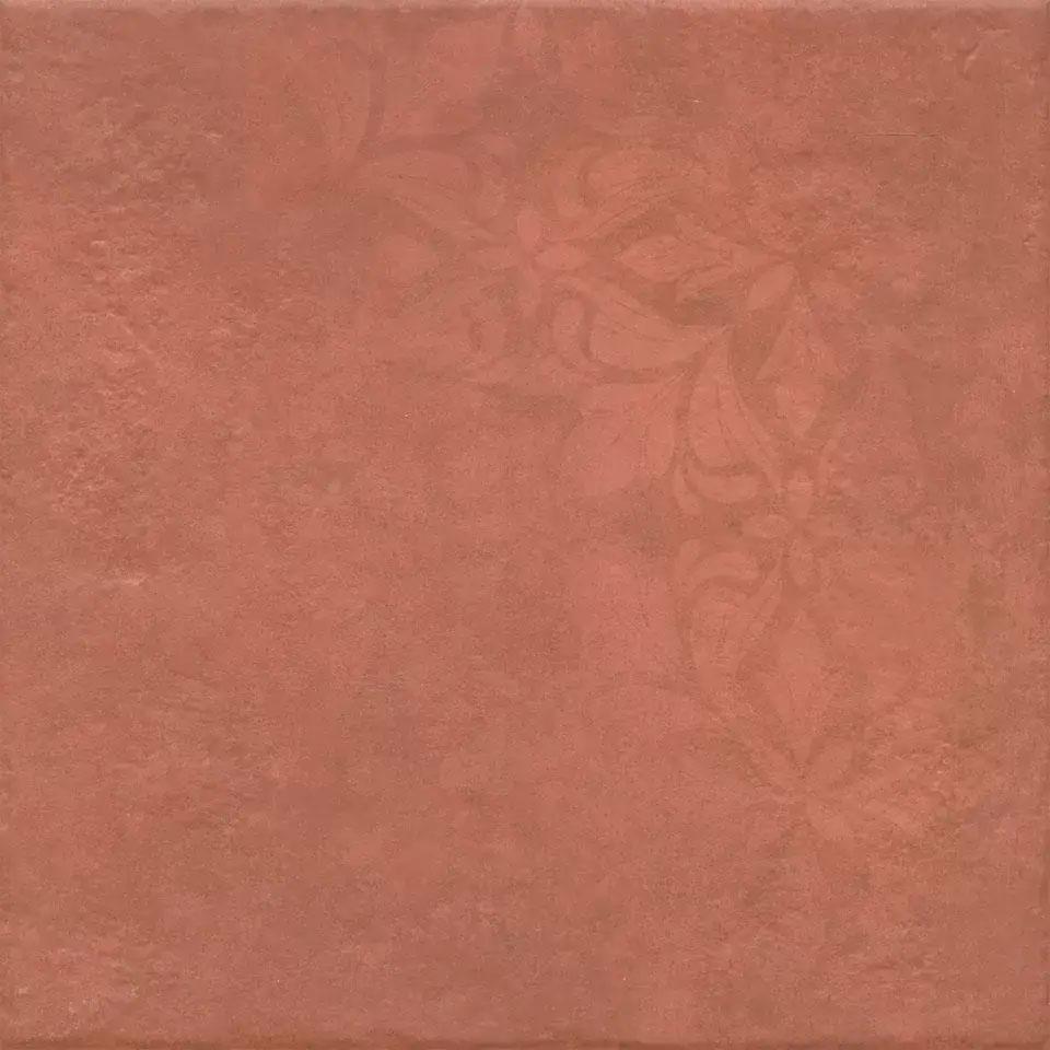 Хадду красный матовый декорированный 40,2x40,2x0,8