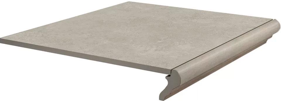 Ступень фронтальная Хадду серый светлый матовый 40,2x34x0,8