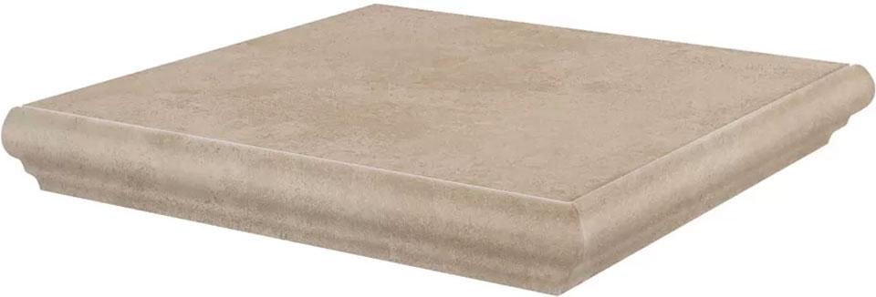 Ступень угловая Хадду бежевый матовый 34x34x0,8