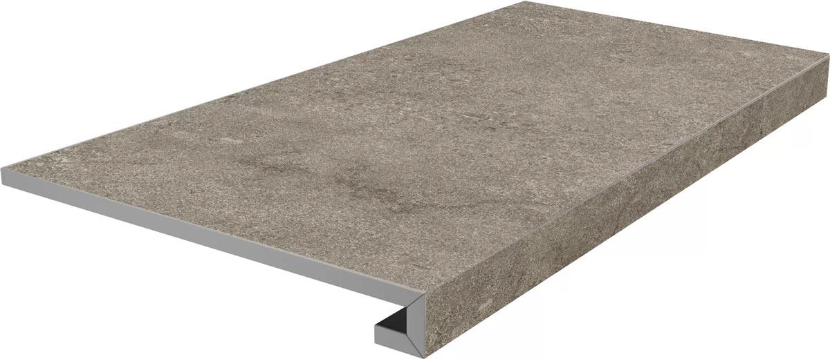 Ступень фронтальная клееная Портленд бежевый тёмный матовый обрезной 33x80x0,9