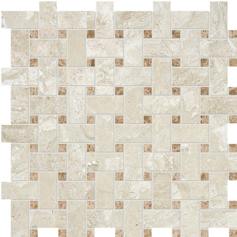 Diana Royal&Paradise Honed Mosaic (2,5x5) Basket Weave |30.5x30.5