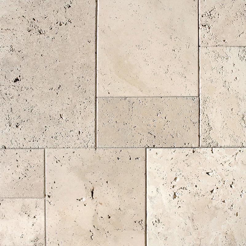 Ivory Antiqued Travertine ver pat ZZ