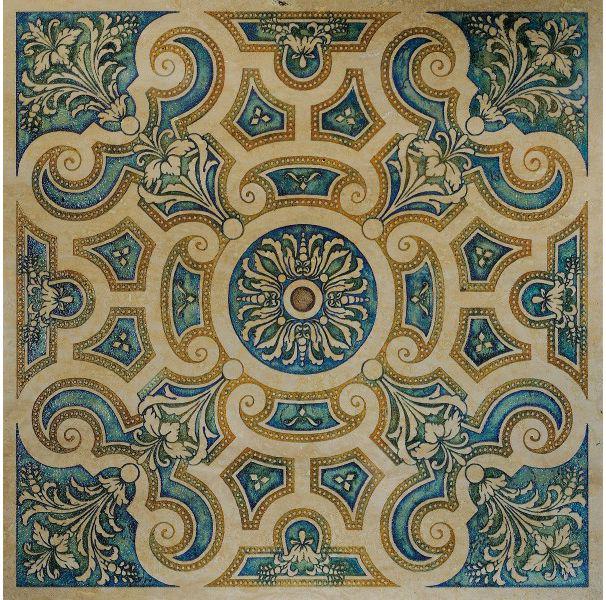 Ins.marmo Travert.clas.multicolor ZZ |40x40