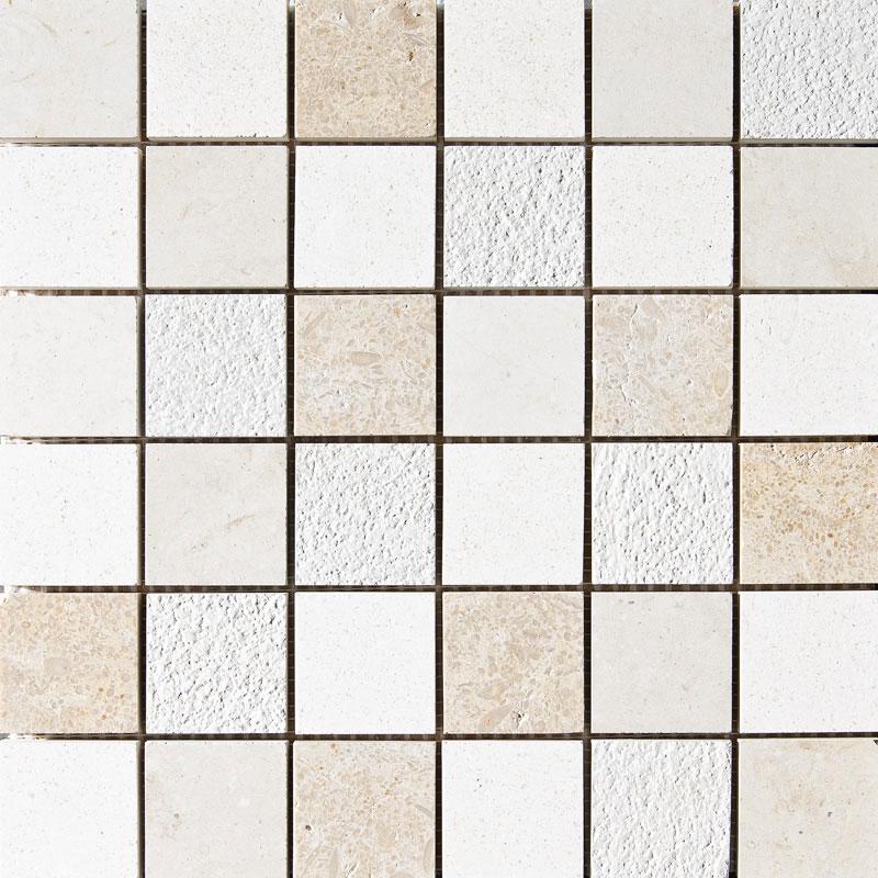 Mosaic Champagne & Seashell & Heartsmere Textured 5x5 ZZ |30.5x30.5
